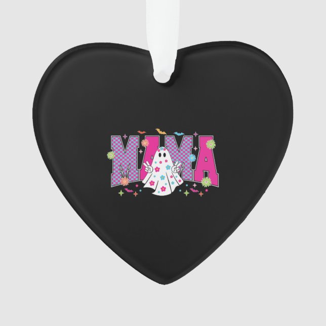 Halloween Neon Mama Mini Ornament (Front)