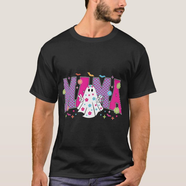 Halloween Neon Mama Mini T-Shirt (Front)