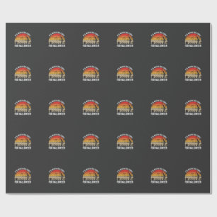 Halloween Never Too Early Vintage Sunset Wrapping Paper