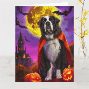 Halloween Newfoundland Vampire Pumpkins Scary Card
