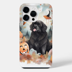 Halloween Newfoundland With Pumpkins Scary iPhone 14 Pro Max Case