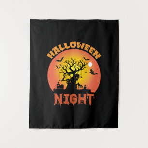 Halloween Night Birthday Tapestry