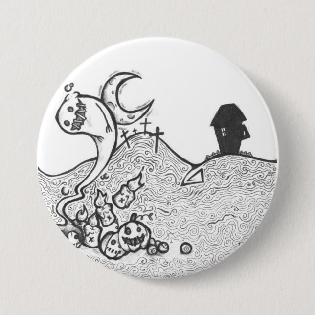 Halloween night Button (Front)