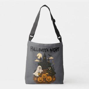 Halloween Night Castle Crossbody Bag