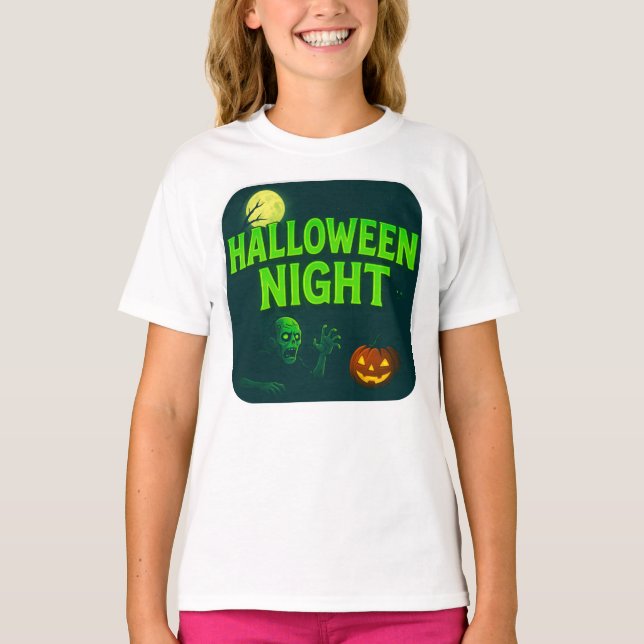 Halloween Night Clothes Spooky Party Outfit Unisex T-Shirt (Front)