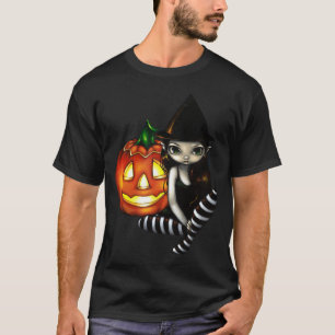Halloween Night cute gothic witch & pumpkin Shirt