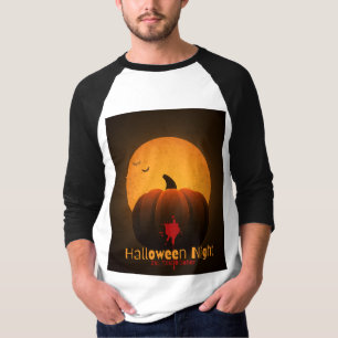 Halloween Night Est. 31st October Cat Pumpkin T-Shirt