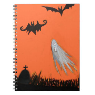 Halloween Night Ghost Spooky Notebook