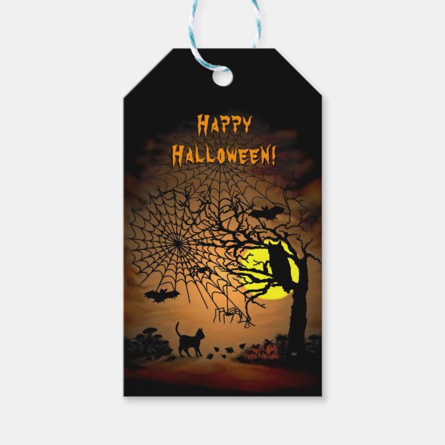 Halloween Night , Happy Halloween! Gift Tags (Front)