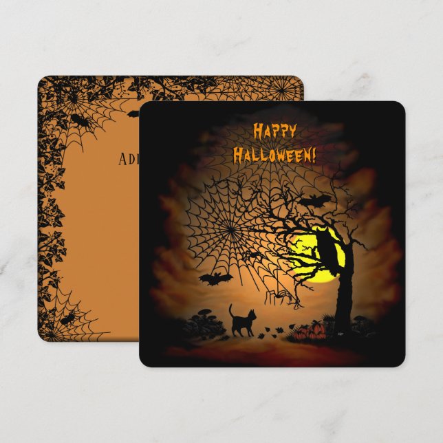 Halloween Night , Happy Halloween! Menu (Front/Back)