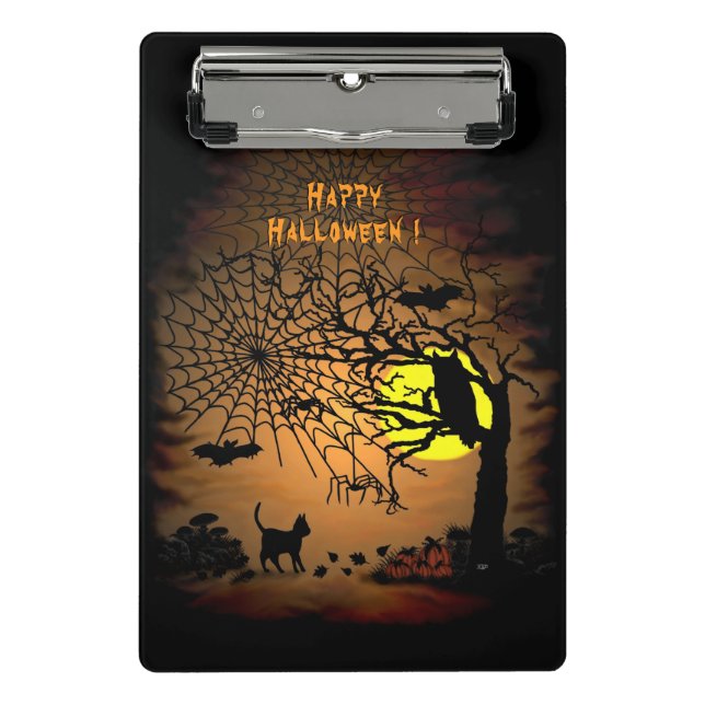 Halloween Night , Happy Halloween ! Mini Clipboard (Front)