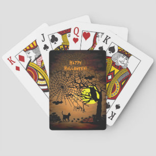 Halloween Night , Happy Halloween ! Playing Cards