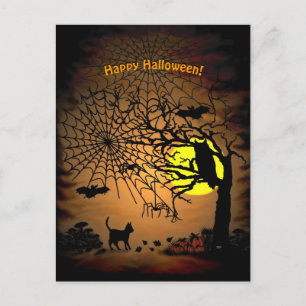 Halloween Night , Happy Halloween! Postcard