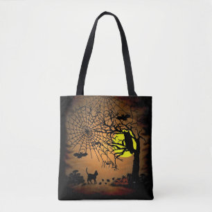Halloween Night , Happy Halloween ! Tote Bag