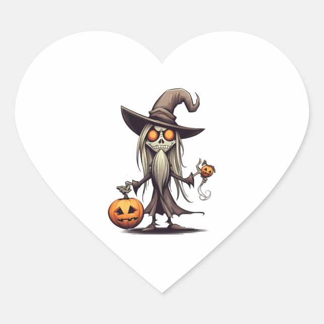Halloween Night                     Heart Sticker (Front)