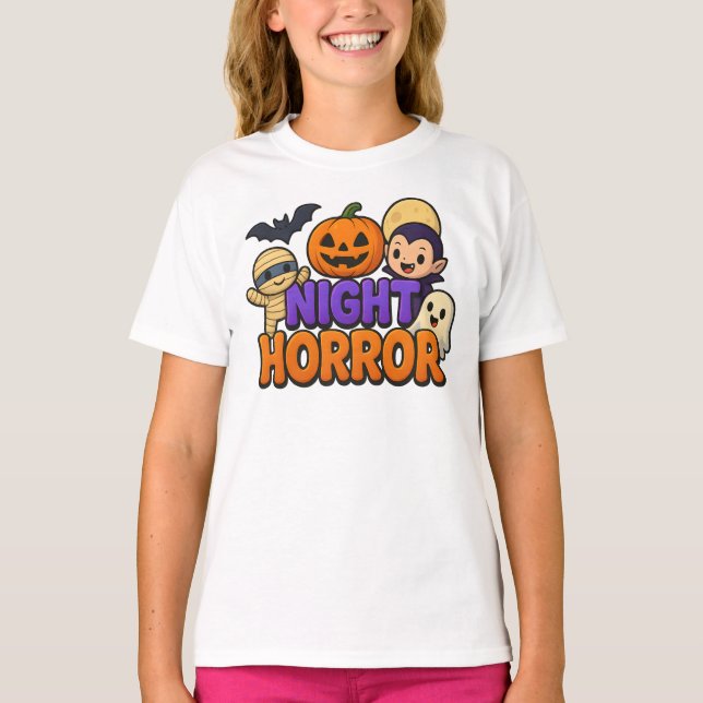 Halloween Night Horror Cute Clothes Unisex T-Shirt (Front)