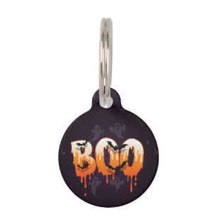 Halloween Night Illustration Pet Tag