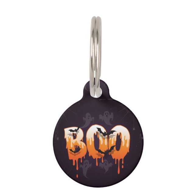 Halloween Night Illustration Pet Tag (Front)