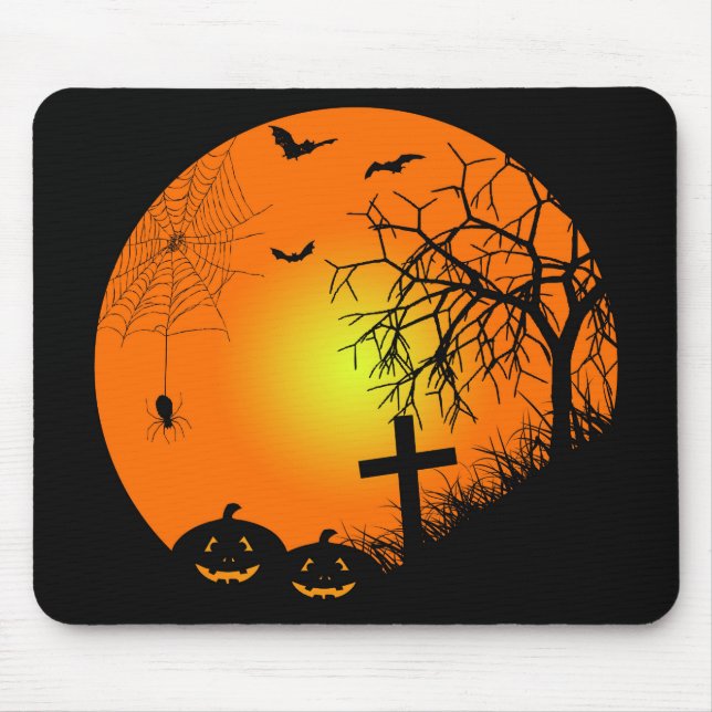 Halloween night mouse mat (Front)