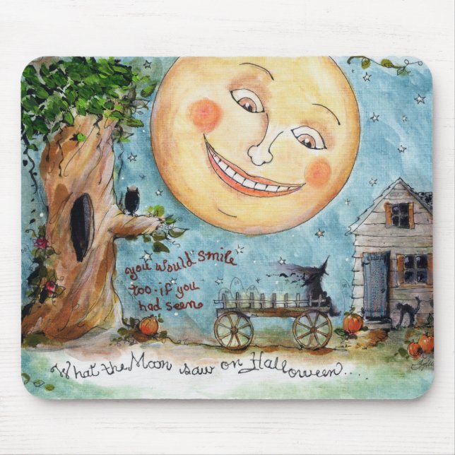 halloween night mouse mat (Front)