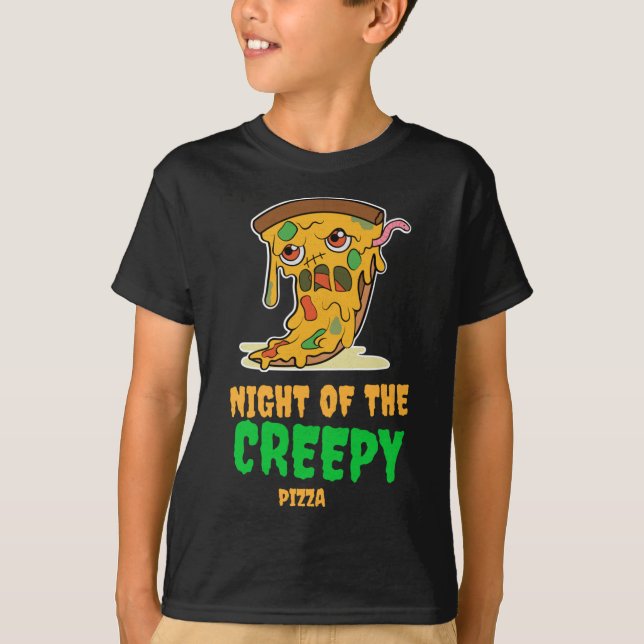 Halloween, Night of the Creepy Pizza, Monster Pizz T-Shirt (Front)