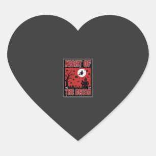 Halloween Night of the Dread Haunted House Heart Sticker