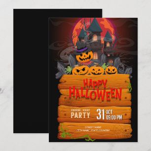 Halloween Night Party Invitation