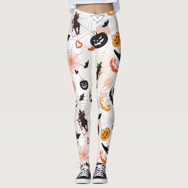 Halloween Night Party Trendy Leggings (Front)