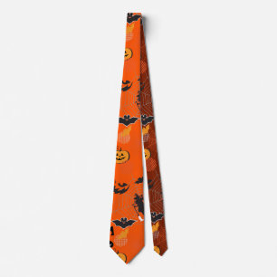 Halloween Night Party Trendy Tie