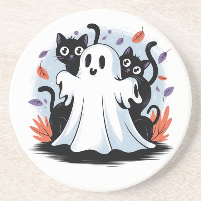 Halloween Night Prowl  Coaster (Front)