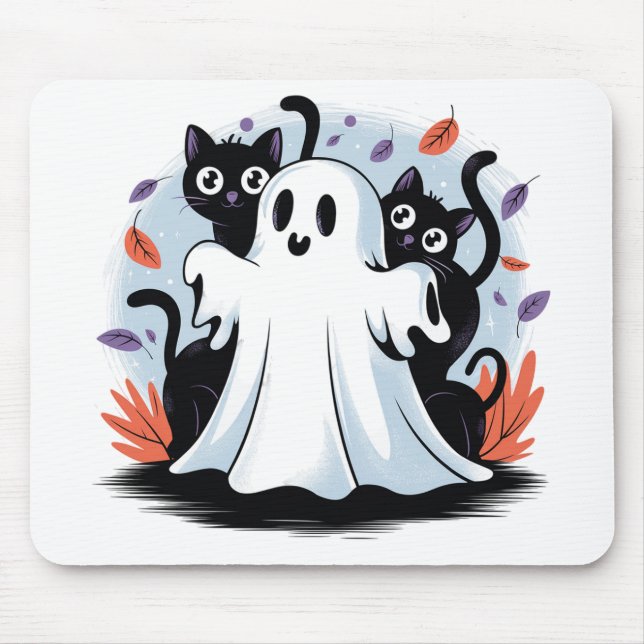 Halloween Night Prowl Mouse Mat (Front)