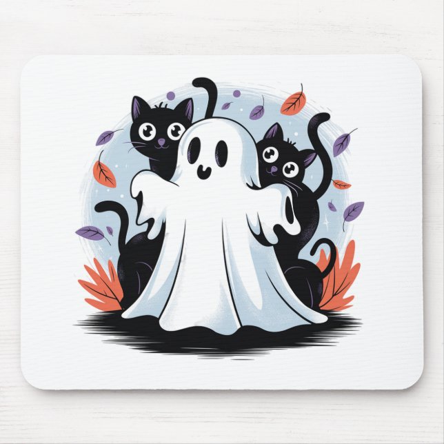 Halloween Night Prowl Mouse Mat (Front)