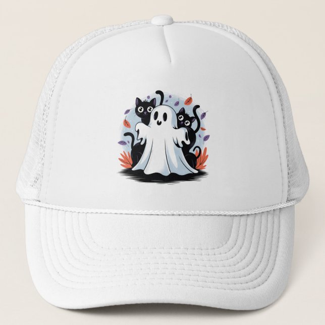 Halloween Night Prowl  Trucker Hat (Front)