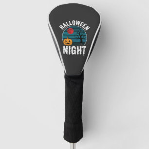 Halloween Night Pumpkin Tree Vector Golf Head Cover
