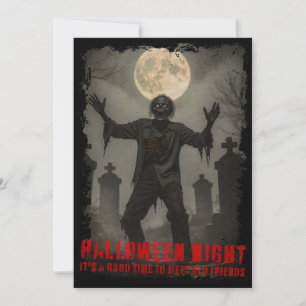 Halloween Night Reunion Postcard