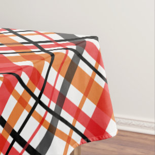 Halloween Night  Slant Plaid Tablecloth
