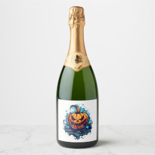 Halloween Night Sparkling Wine Label