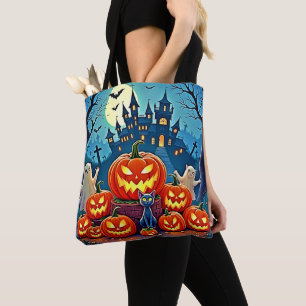 Halloween Night: Spooky Fun Art Tote Bag