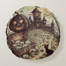 Halloween Night : The Scary Black Pumpkin Guards