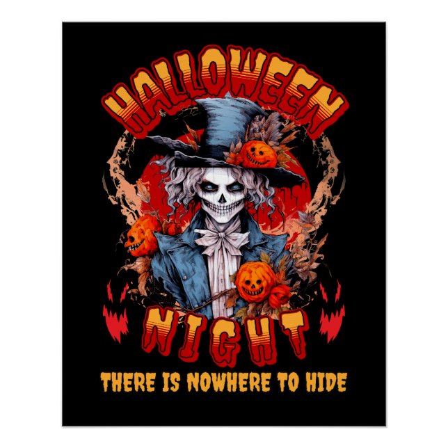 Halloween Night There Is Nowhere To Hide Poster (Front)