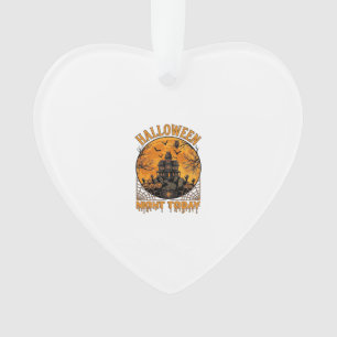 Halloween Night Today Haunted Mansion Pumpkins Owl Ornament