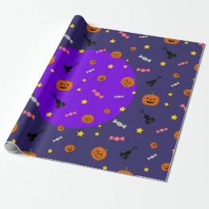 Halloween Night. Trick or Treat Wrapping Paper