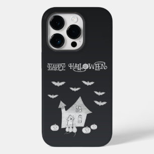 Halloween night with Haunted House, Bats, Pumpkins Case-Mate iPhone 14 Pro Case