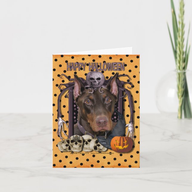 Halloween Nightmare - Doberman - Rocky Card (Front)