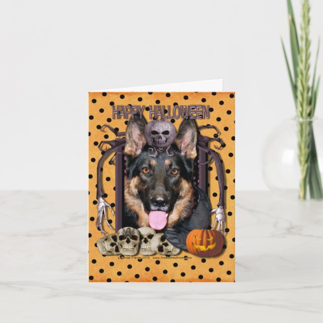Halloween Nightmare - German Shepherd - Kuno Card (Front)