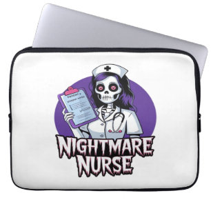 Halloween Nightmare Nurse Classic T-Shirt Laptop Sleeve