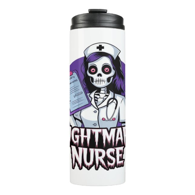 Halloween Nightmare Nurse Classic T-Shirt Thermal Tumbler (Front)