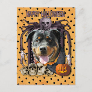 Halloween Nightmare - Rottweiler - SambaParTi Postcard