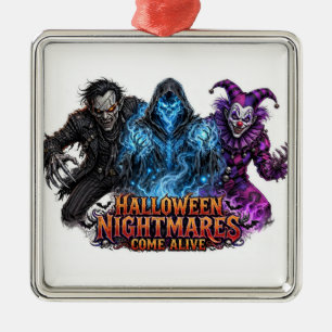 Halloween Nightmares Come Alive – Spooky Horror Metal Tree Decoration