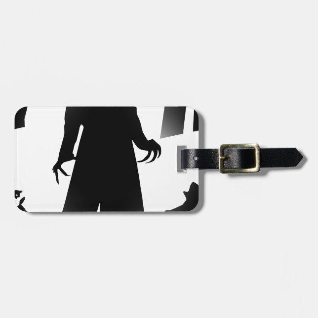 halloween nosferatu luggage tag (Front Horizontal)